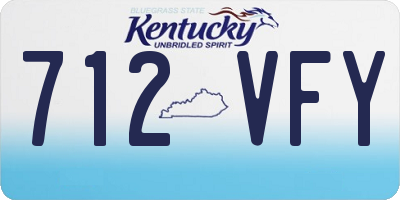 KY license plate 712VFY