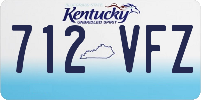 KY license plate 712VFZ