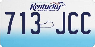 KY license plate 713JCC