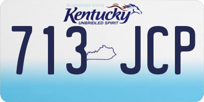 KY license plate 713JCP