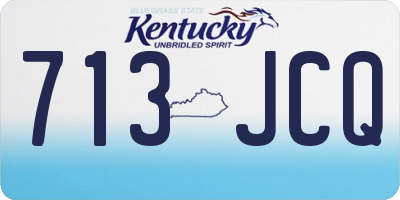 KY license plate 713JCQ