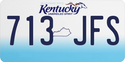 KY license plate 713JFS