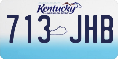 KY license plate 713JHB