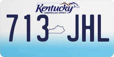 KY license plate 713JHL
