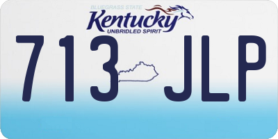 KY license plate 713JLP