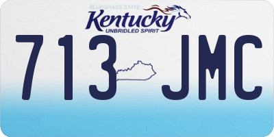 KY license plate 713JMC