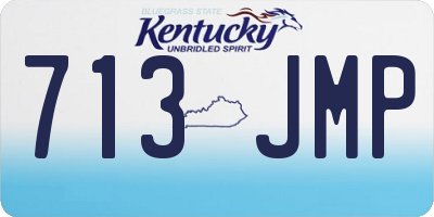 KY license plate 713JMP