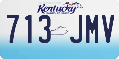 KY license plate 713JMV
