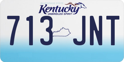 KY license plate 713JNT