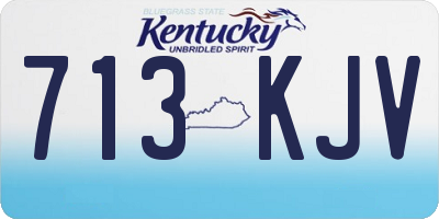 KY license plate 713KJV