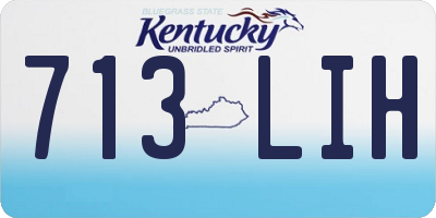 KY license plate 713LIH