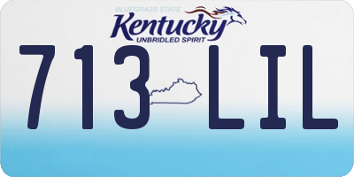 KY license plate 713LIL