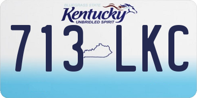KY license plate 713LKC