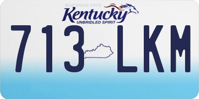KY license plate 713LKM