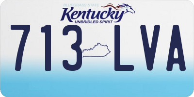 KY license plate 713LVA