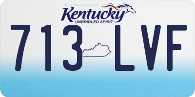 KY license plate 713LVF