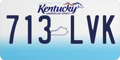 KY license plate 713LVK