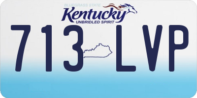 KY license plate 713LVP