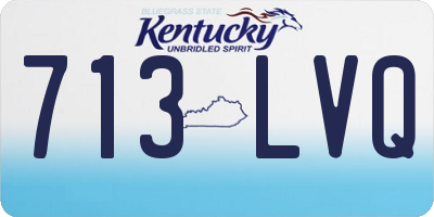 KY license plate 713LVQ