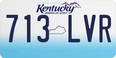KY license plate 713LVR