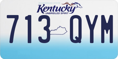 KY license plate 713QYM