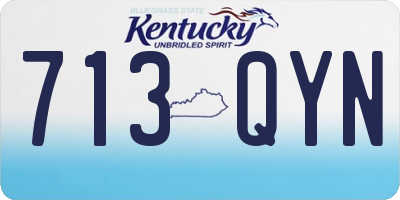 KY license plate 713QYN