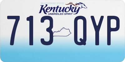 KY license plate 713QYP