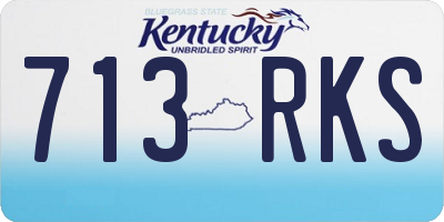 KY license plate 713RKS