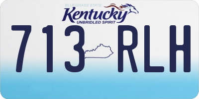 KY license plate 713RLH