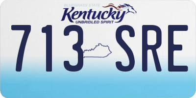 KY license plate 713SRE