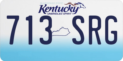 KY license plate 713SRG