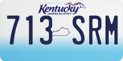 KY license plate 713SRM
