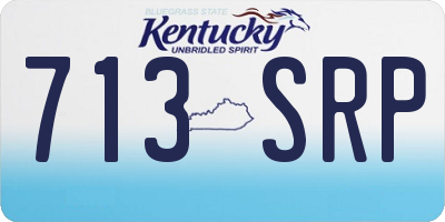 KY license plate 713SRP