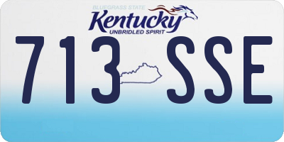KY license plate 713SSE