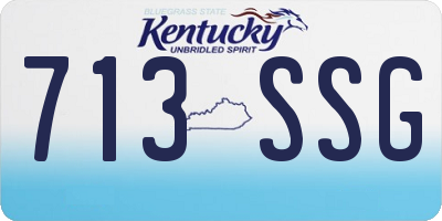 KY license plate 713SSG