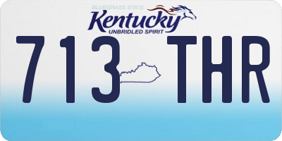 KY license plate 713THR