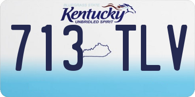 KY license plate 713TLV