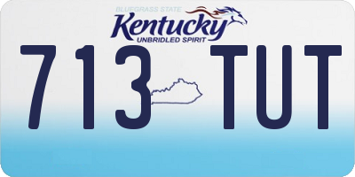 KY license plate 713TUT