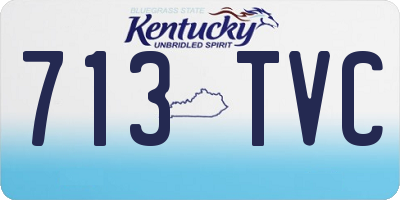 KY license plate 713TVC
