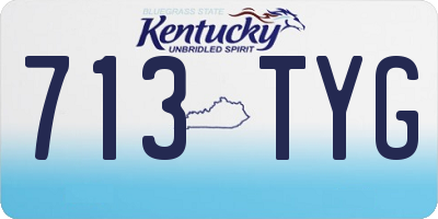 KY license plate 713TYG