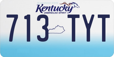 KY license plate 713TYT