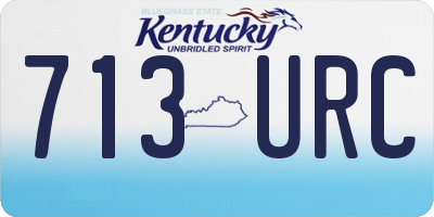 KY license plate 713URC