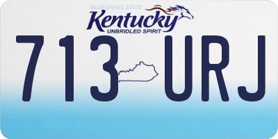 KY license plate 713URJ
