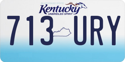 KY license plate 713URY