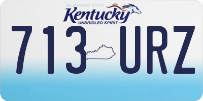 KY license plate 713URZ