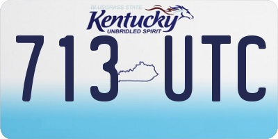 KY license plate 713UTC