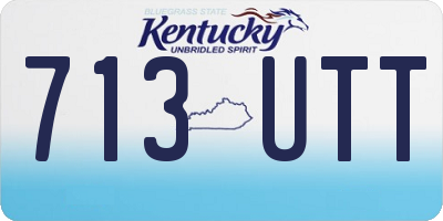 KY license plate 713UTT