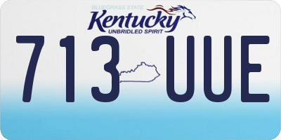 KY license plate 713UUE