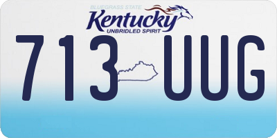 KY license plate 713UUG