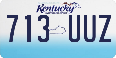 KY license plate 713UUZ